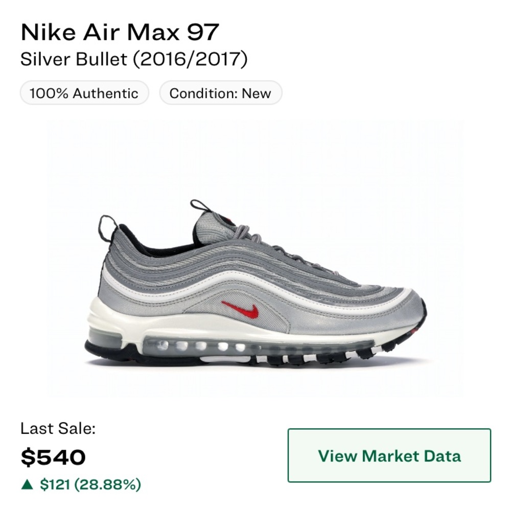air max 97 silver bullet